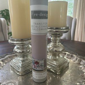 New NWT Re-Design by Prima Large Imperial Garden Transfer 44" x 30"